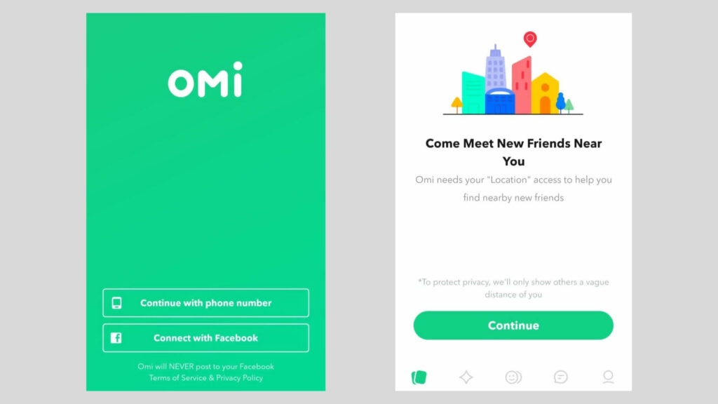 Omi App Sign up